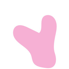 Pink abstract shape vector 