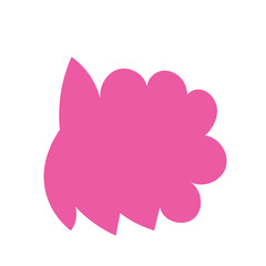 Pink abstract shape vector 