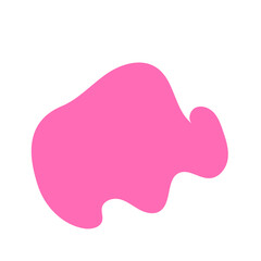 Pink abstract shape vector 