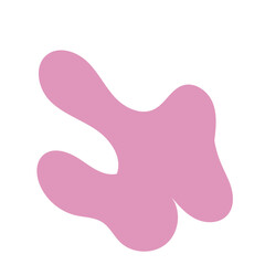 Pink abstract shape vector 