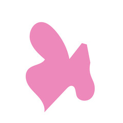Pink abstract shape vector 