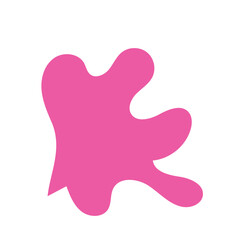 Pink abstract shape vector 