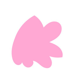 Pink abstract shape vector 