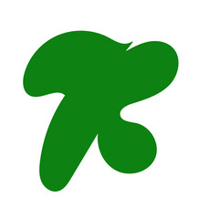 Green Abstract Blob Shapes 