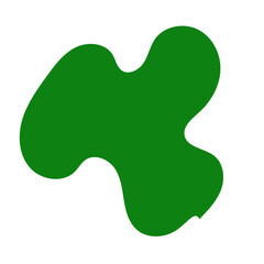 Green Abstract Blob Shapes 