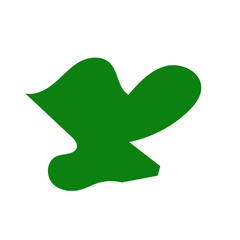 Fototapeta premium Green Abstract Blob Shapes 