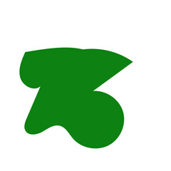 Green Abstract Blob Shapes 