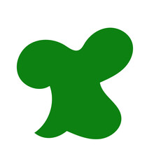 Green Abstract Blob Shapes 