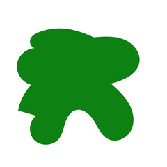 Green Abstract Blob Shapes 