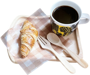 coffee and croissant