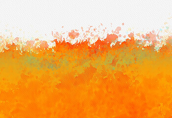 Hot fire abstract watercolor background