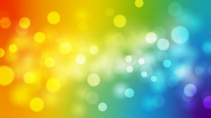 Colorful Rainbow Bokeh Background