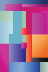 Fototapeta premium Colorful abstract rectangle background