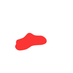 Red blob shape