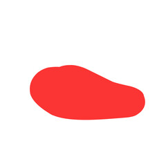 Red blob shape