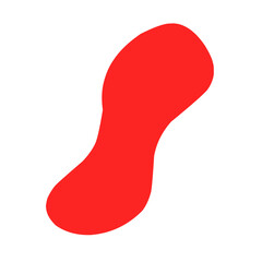 Red blob shape