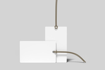 Label tag mockup blank