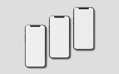 Smartphone mockup blank