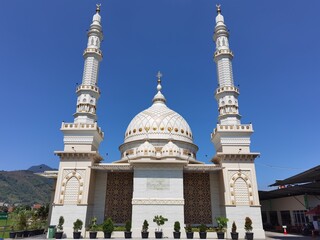 Fototapeta na wymiar One of the mosques in Bandung, West Java, is called the Bani Adam Mosque