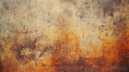 A rusty wall with an abstract color palette. Generative AI