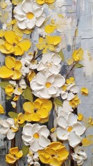 Beautiful textured oil painting of fresh blooming yellow and white flowers

Made with the highest quality generative AI tools