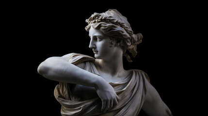 statue of greek woman - obrazy, fototapety, plakaty