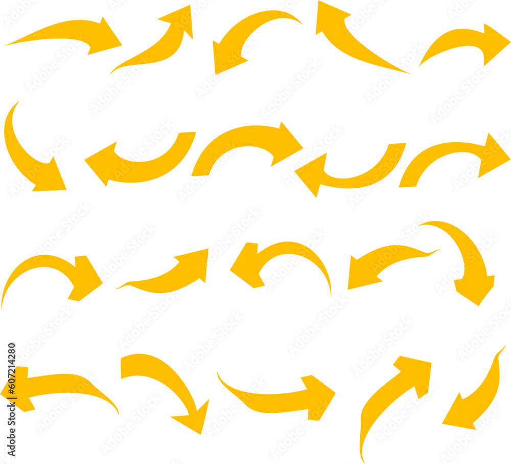 Poster curved arrow icon vector illustration. replaceable vector design.