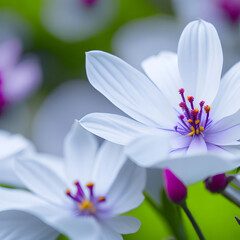 Obraz premium white and pink flowers. Generated AI