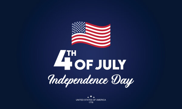 USA Independence Day celebration. 4th of July. American national holiday. Vector Illustration