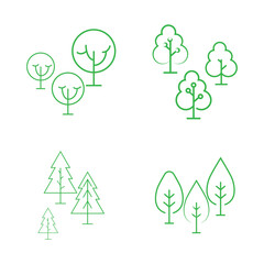 Tree Line Logo Template vector symbol