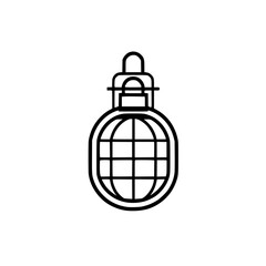 Grenade vector illustration isolated on transparent background