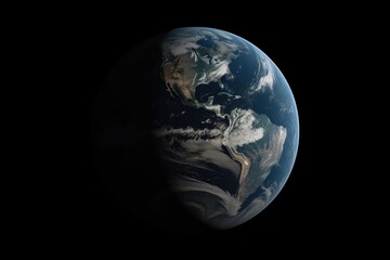 the planet earth as seen from space Generative AI