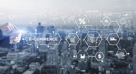 E-commerce Business Digital Marketing Concept. Electronic commerce