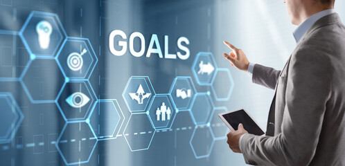 Teamwork Goals Strategy Business Support Concept