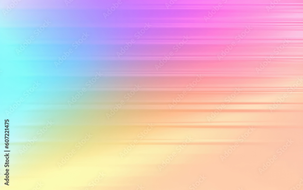 Sticker pastel rainbow colors gradient waves abstract background. created with generative ai technology