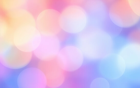 Pastel Rainbow Colors Gradient  Bokeh Abstract Background. Created with Generative AI Technology