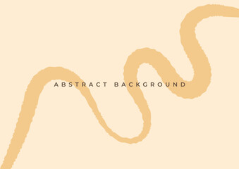 pastel background with brown line rough wave