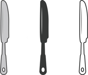 Cutlery Knife Vector, Knife Vector, Restaurant Equipment, Cutlery Silhouette, Knife Clip Art