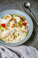 golbaengi tang, Korean style sea snail soup food cuisine