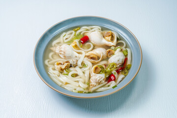 golbaengi tang, Korean style sea snail soup food cuisine