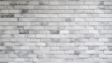 White brick wall texture background Generative AI