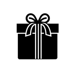 Gift box with ribbon vector illustration isolated on transparent background