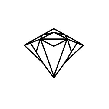 Diamond vector illustration isolated on transparent background