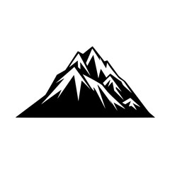 Mountain vector illustration isolated on transparent background