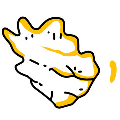 astronaut surving doodles illustration vector