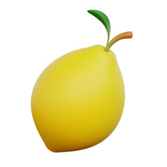 Lemon 3d illustration