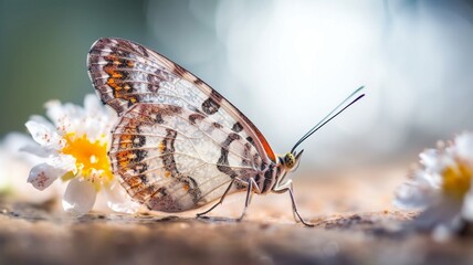 Obraz premium butterfly on a flower Generative AI