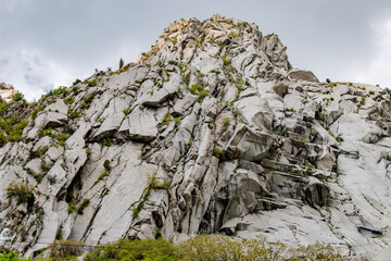 white granite mountain