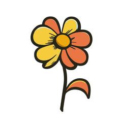 A spring minimal flower icon 