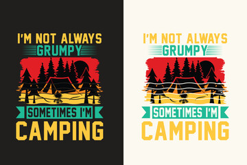 Camping Design vector, camping t-shirt-design, camping Bundle, explore svg , Silhouette, Camping SVG , Adventure Time SVG , Vacation Svg,